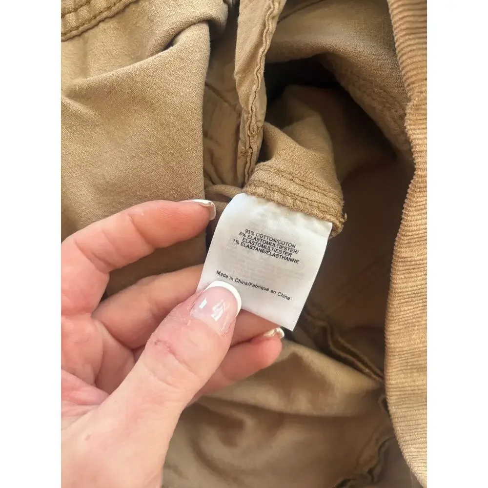 Tory Burch Lucitano Corduroy Mini Skirt Button Front Beachwood Tan Brown Size 4